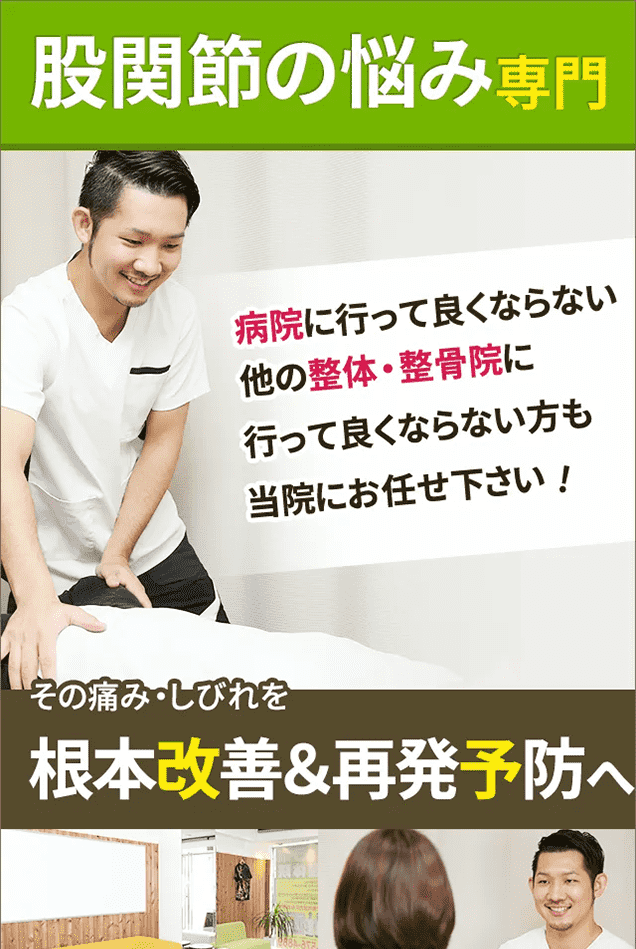 股関節の悩み専門